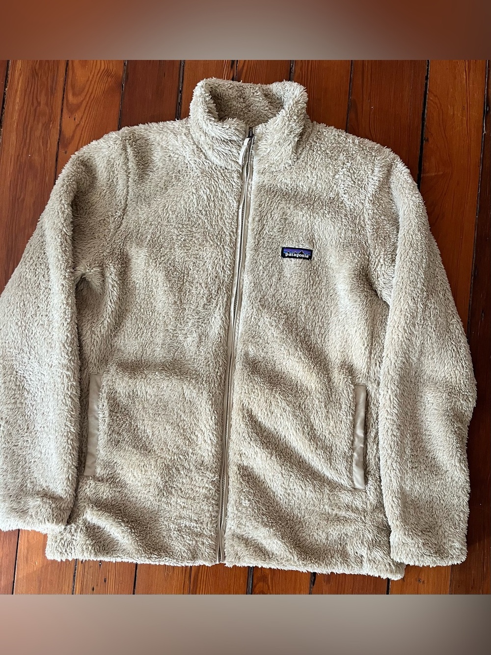 Patagonia Los Gatos Fleece Jacket Tan Khaki Size L